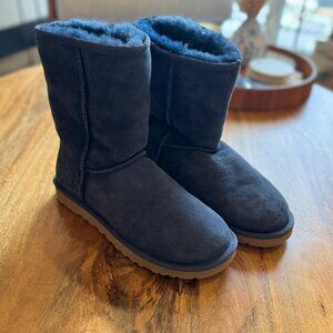 UGG Classic Short Navy Boots - Size 7